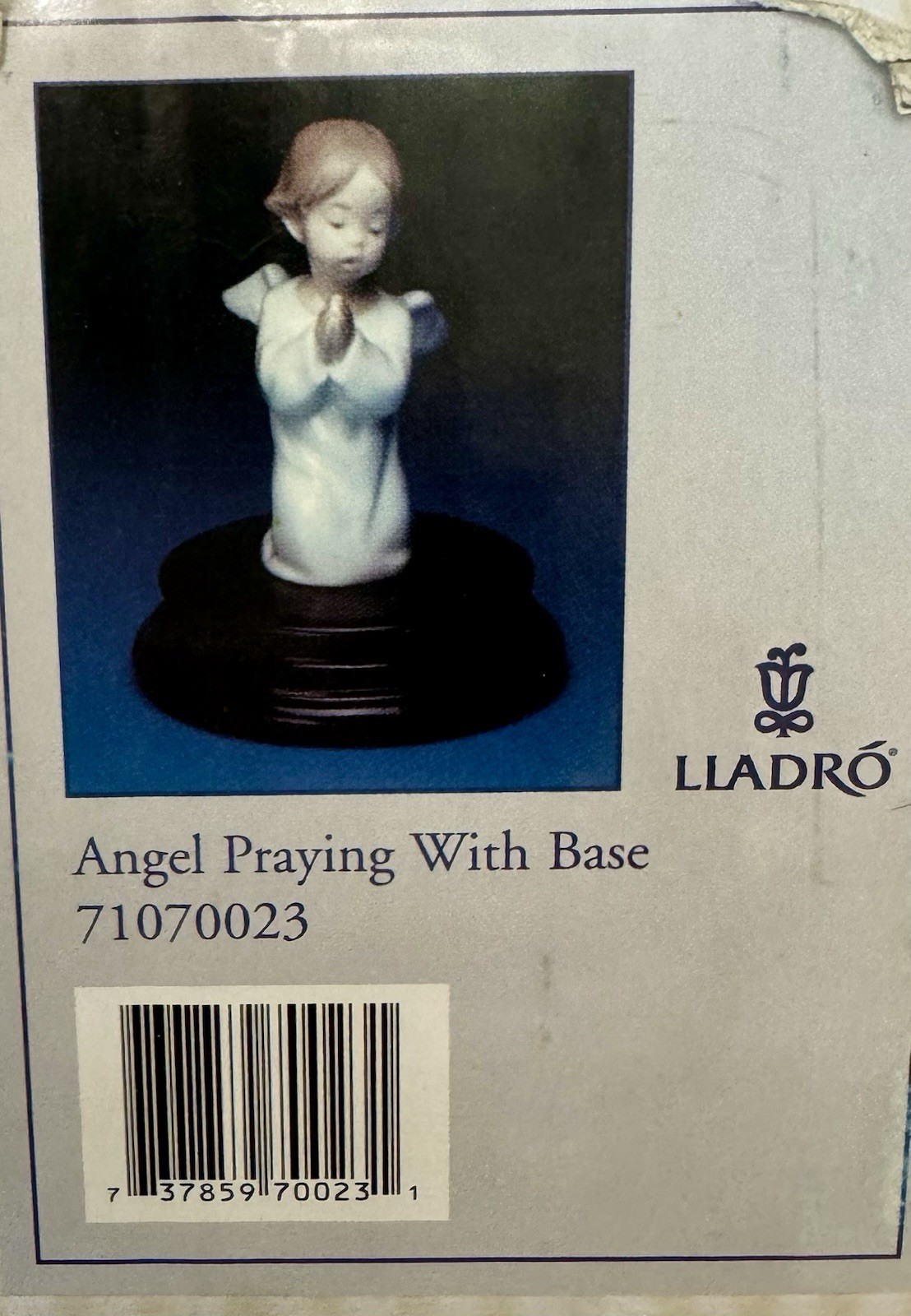 Lladro Angel Praying With Base