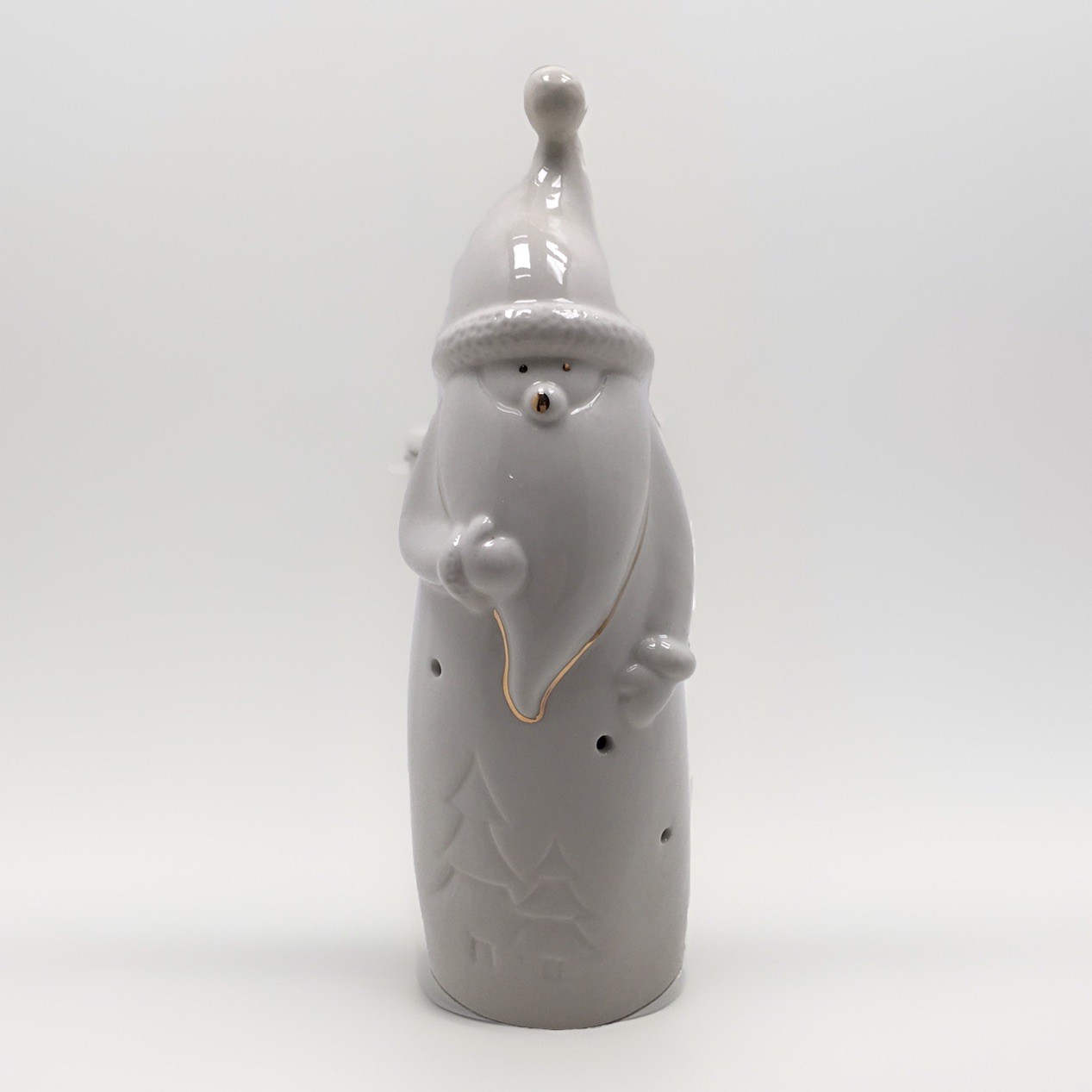 Sullivan’s Light Up Porcelain Gnome Figurine Set In White Battery Operated