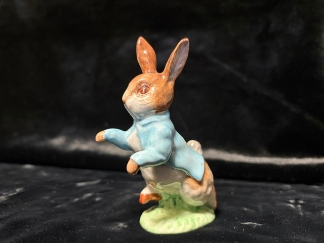 Beswick Beatrix Potter Peter Rabbit Figurine England F Warne 1948 Blue Jacket