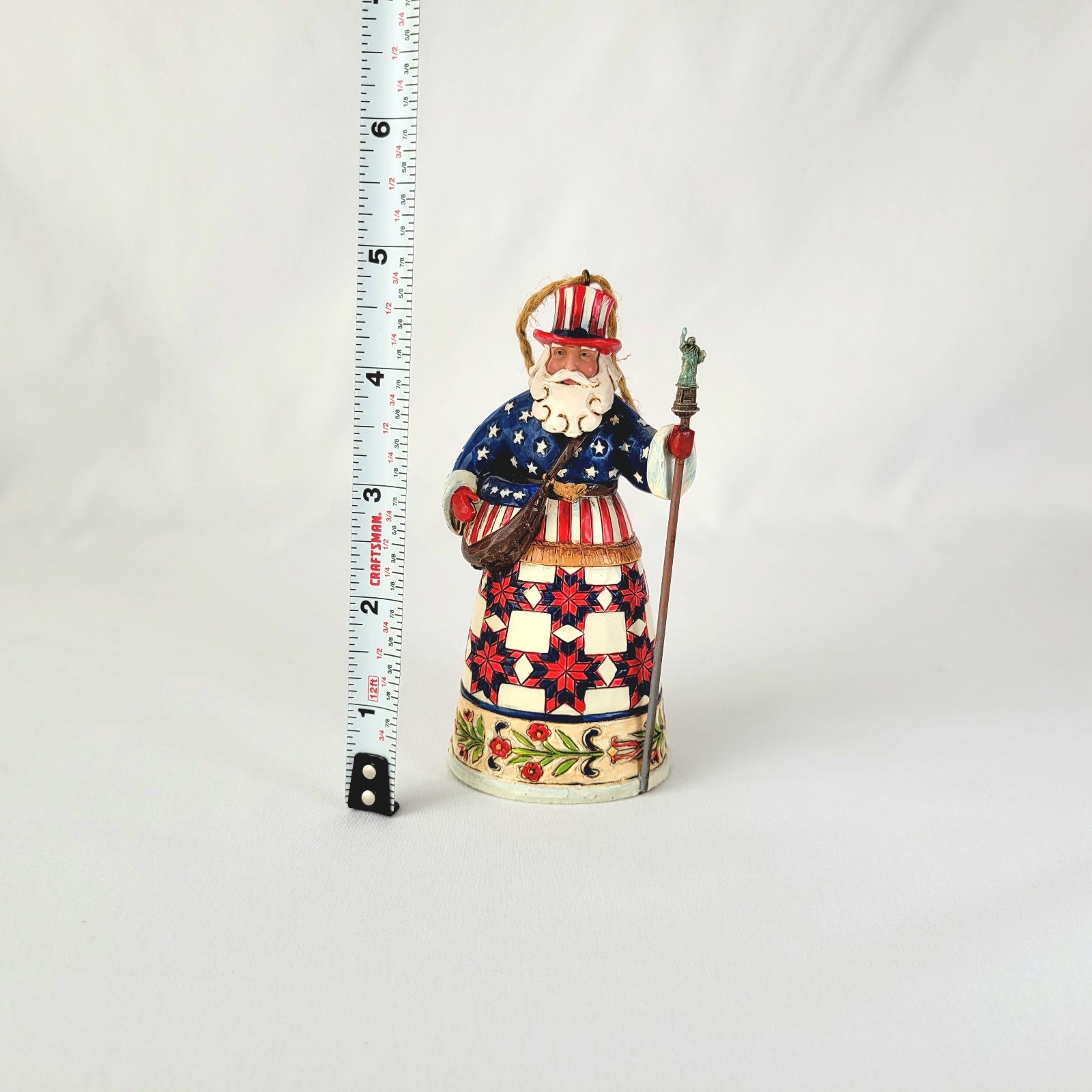 Jim Shore Heartwood American Santa Perfectly Festive In All 50 States Patriotic
