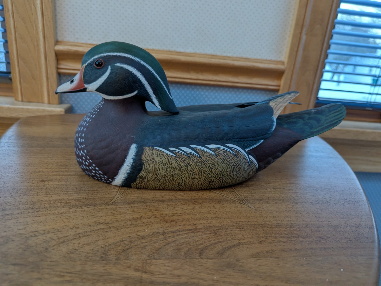 Hand Carved and Painted Decorative Wood duck Decoy