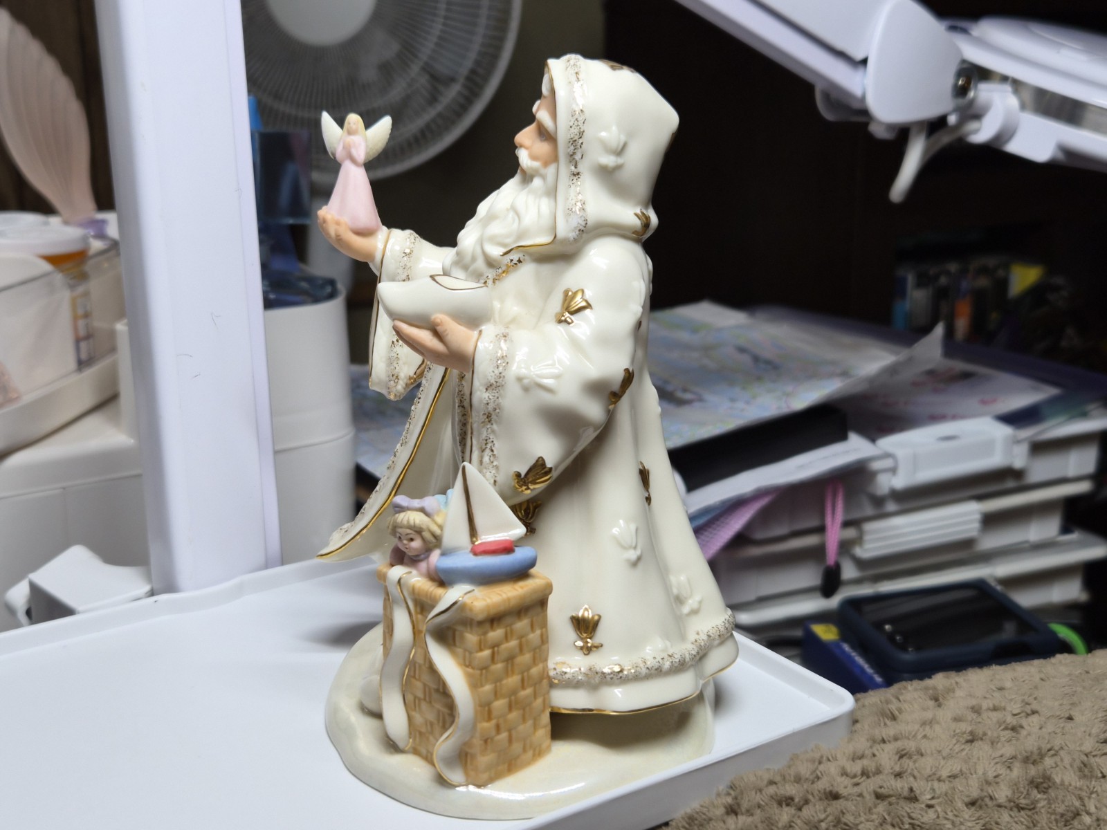 The Lenox Classic Pere Nole Santa Sculpture NO LONGER AVAILABLE FROM LENOX VERY