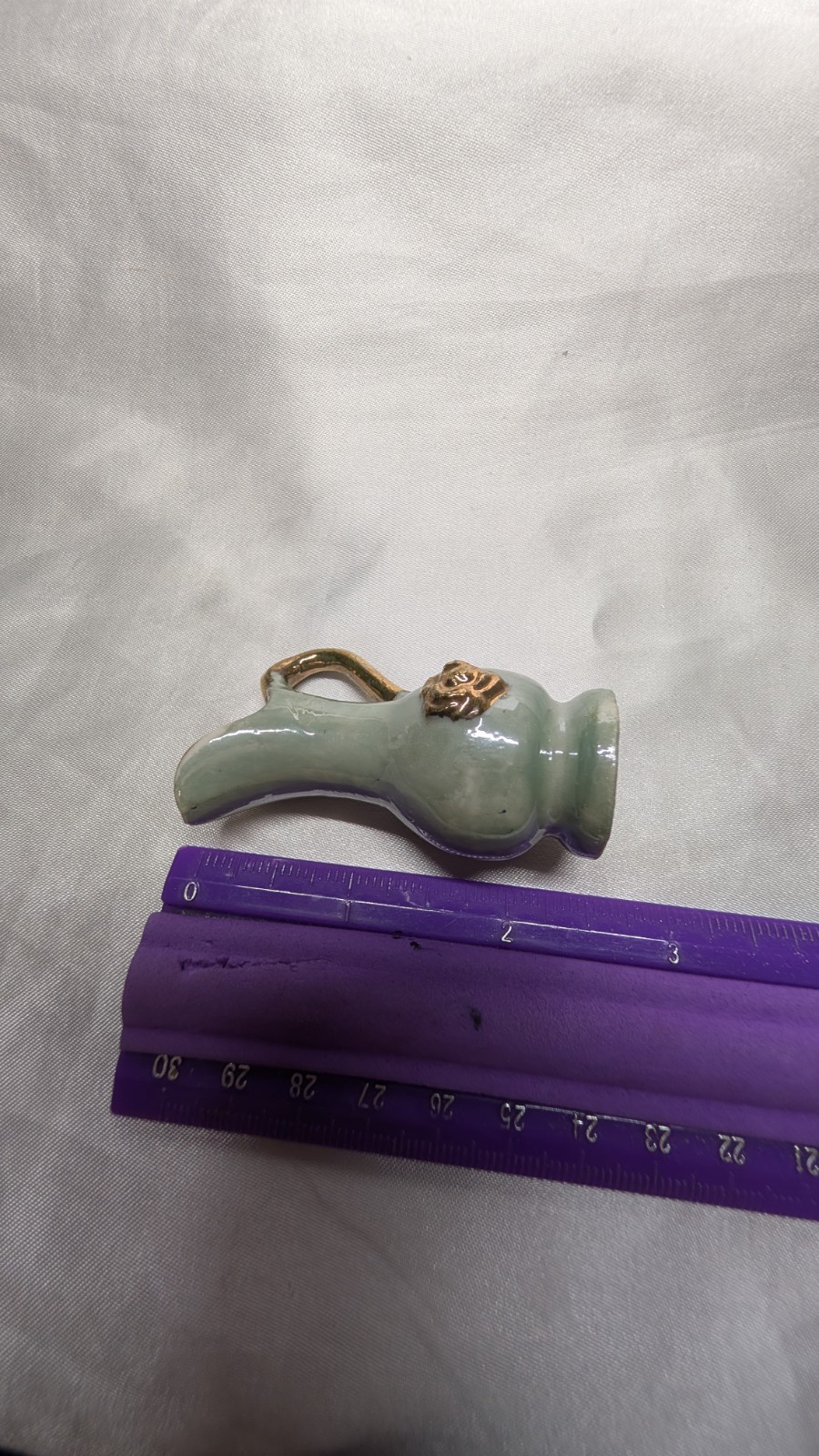 Vintage Miniature Lusterware Pitchers Set of 3 Iridescent Pastels Made in Japan