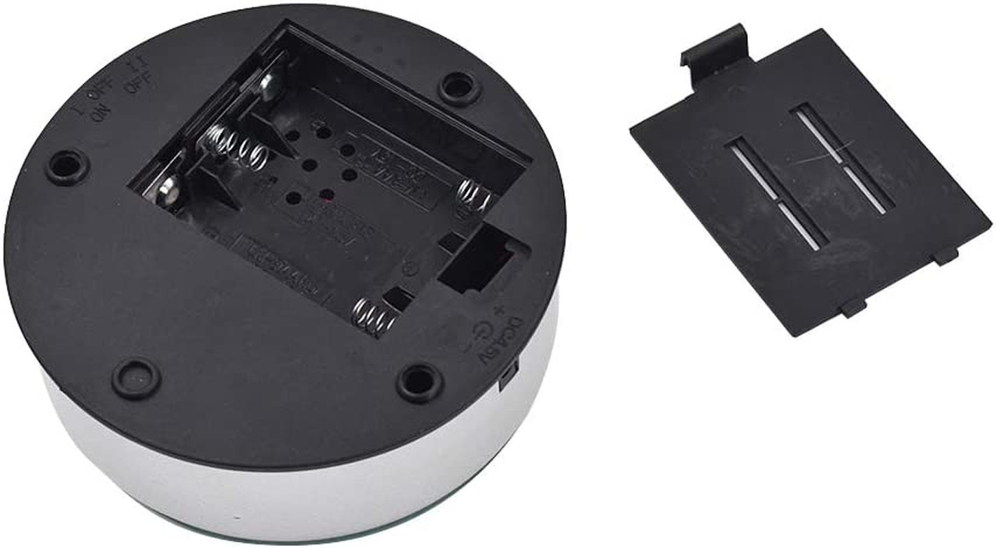 4″ 7 LED Display Turntable Base for Crystals Glass Art 7 Colorful Light Rotating