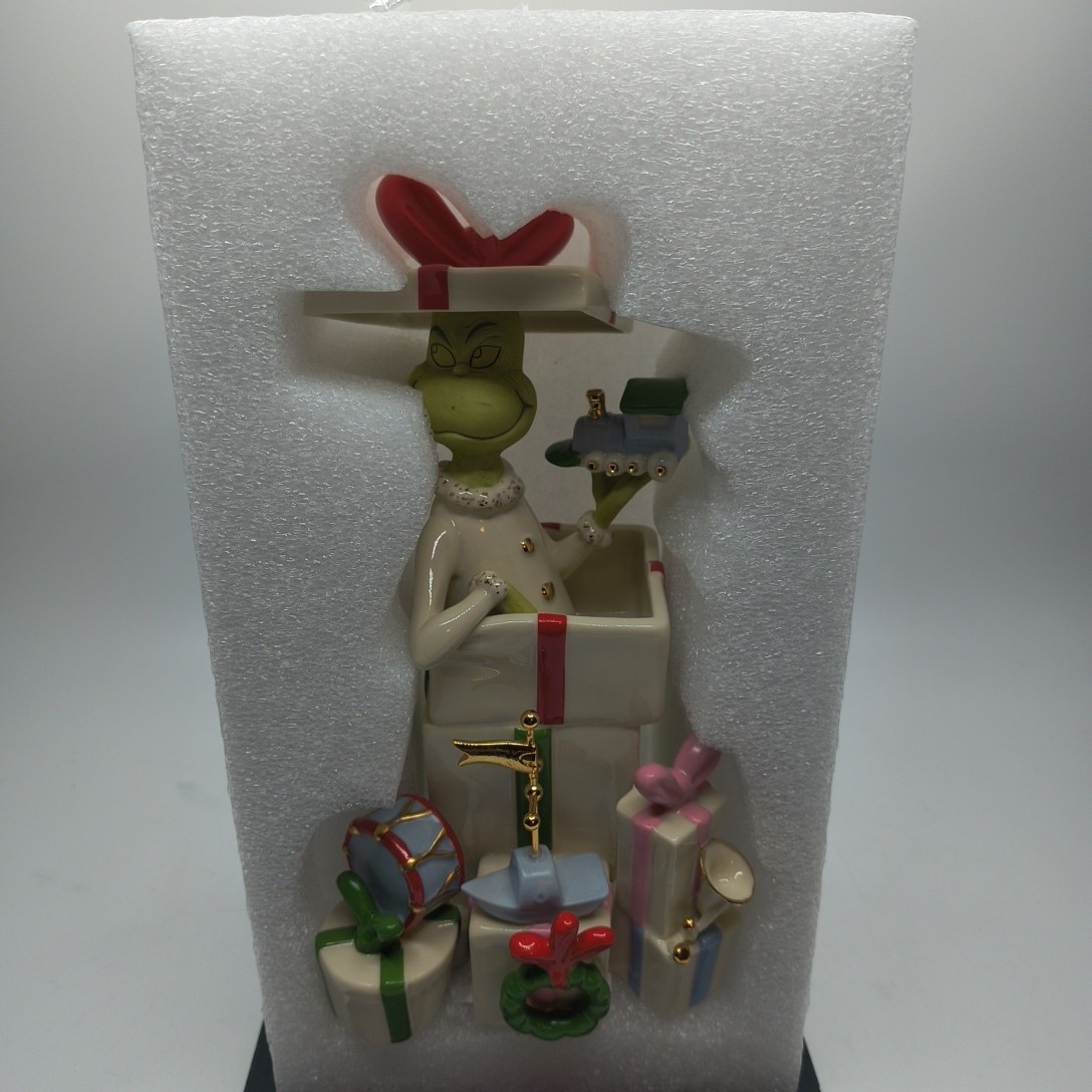 Lenox Grinch Christmas Grinch Gets The Gifts Figurine In Box