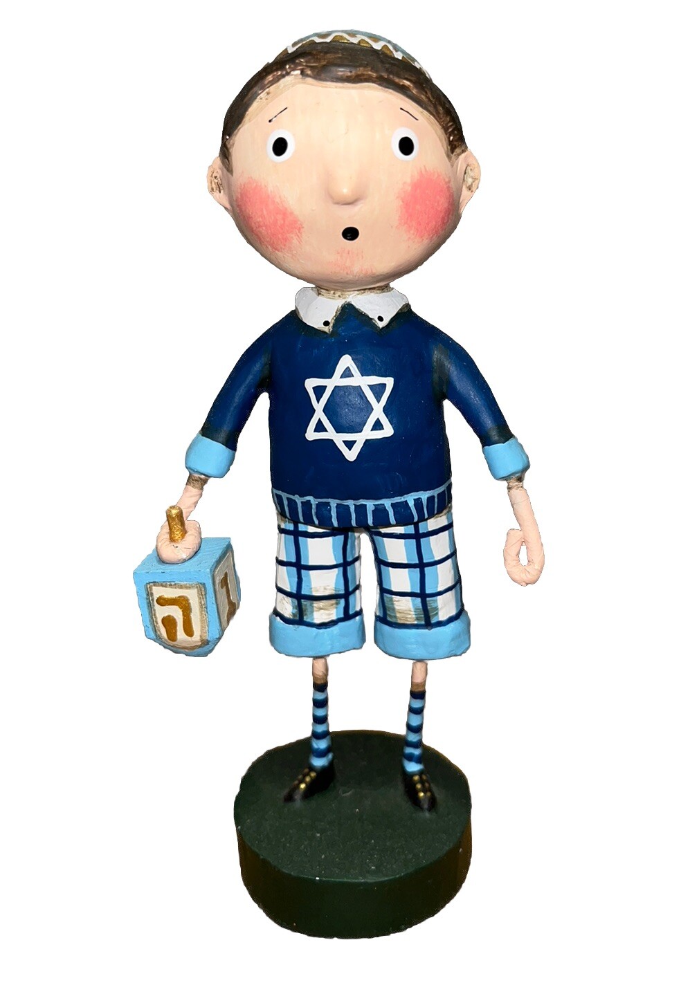 Lori Mitchell Hanukkah Figurine ~ David’s Dreidel