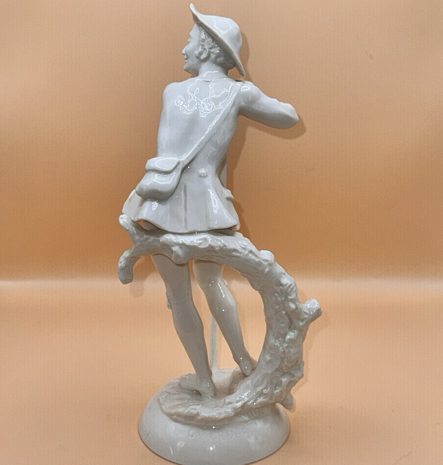 Hutschenreuther Selb Carl Werner Man On Walking Stick Porcelain Figurine Germany