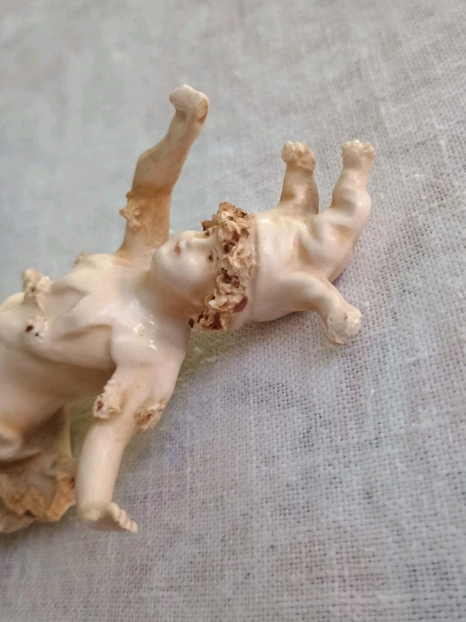 Unusual Art Nouveau Figurine Female Commedia Dell’Arte Glazed Porcelain Germany?