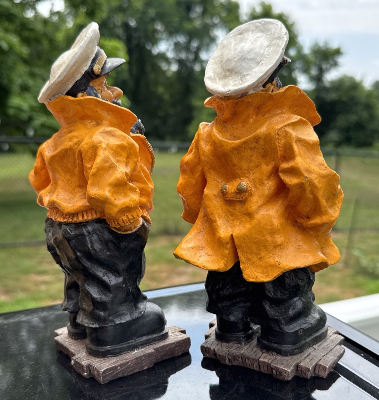 Vintage Lot Nautical Figurines Old Salt Sea Captain Sailor Boat Shelf Display