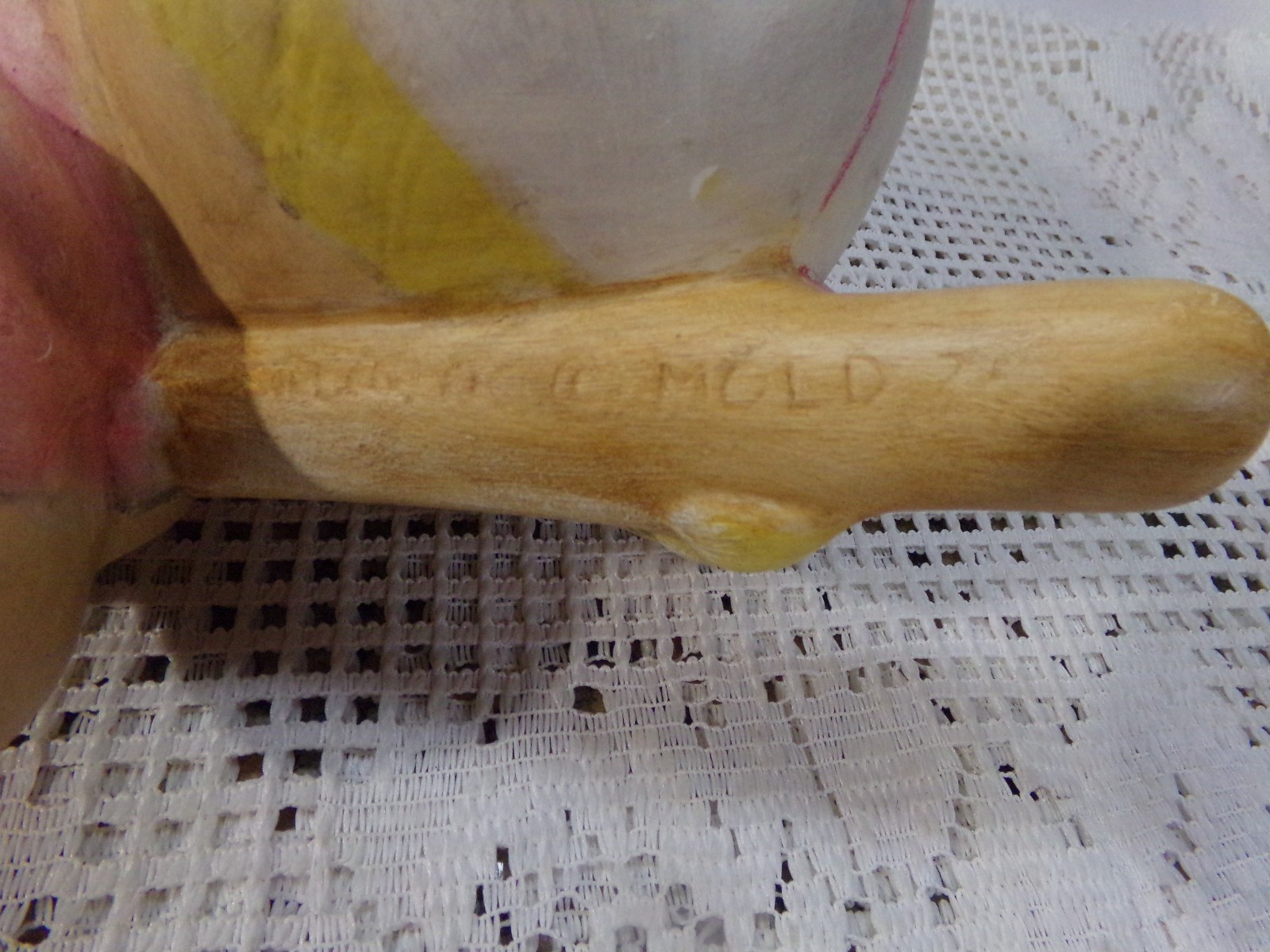 VINTAGE ATLANTIC SMILEY SOFTBALL GIRL WITH BAT 11″ TALL HALLMARK + 1974