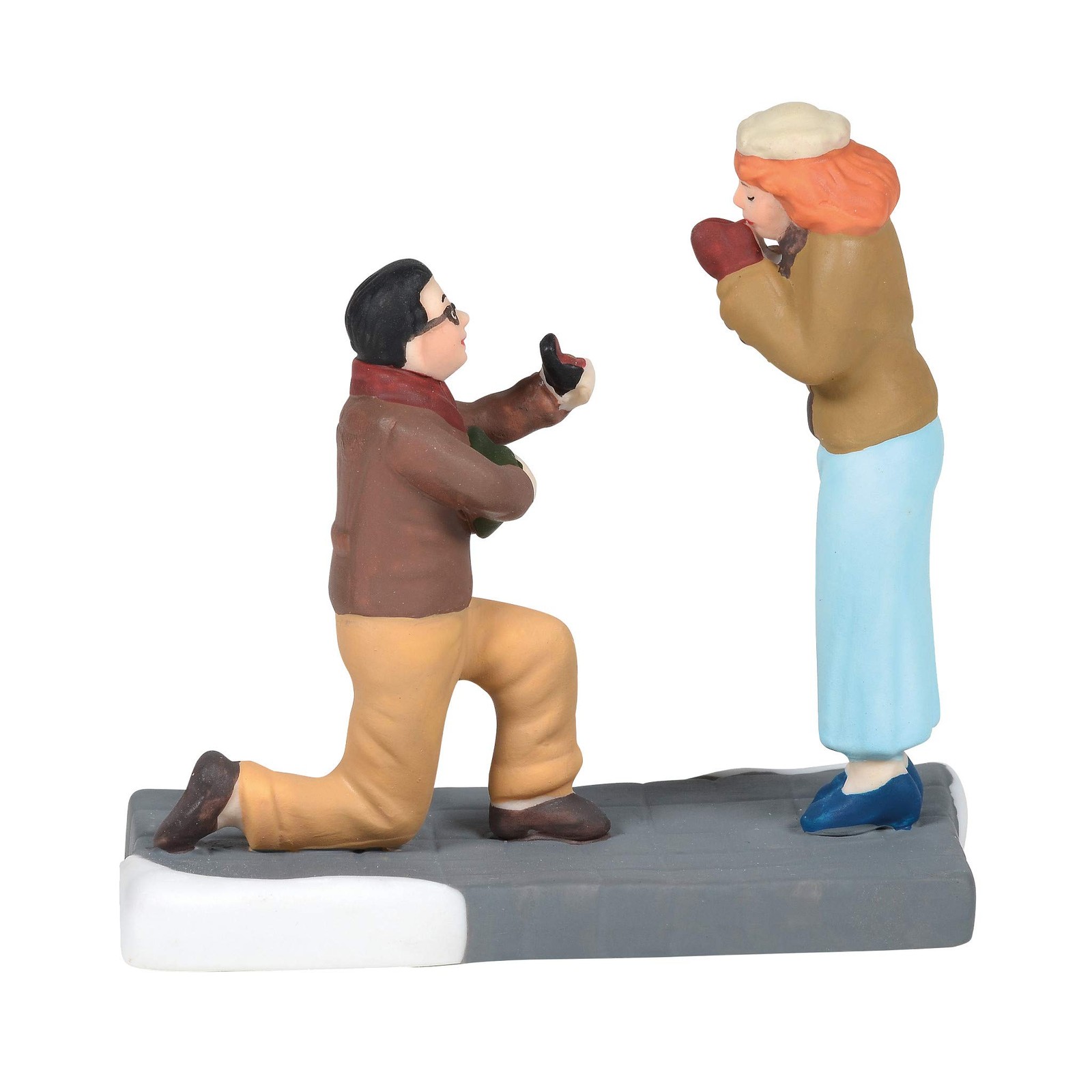 Christmas in The City Village Accessories Will You Marry Me Figurine, 2.6 Inch,