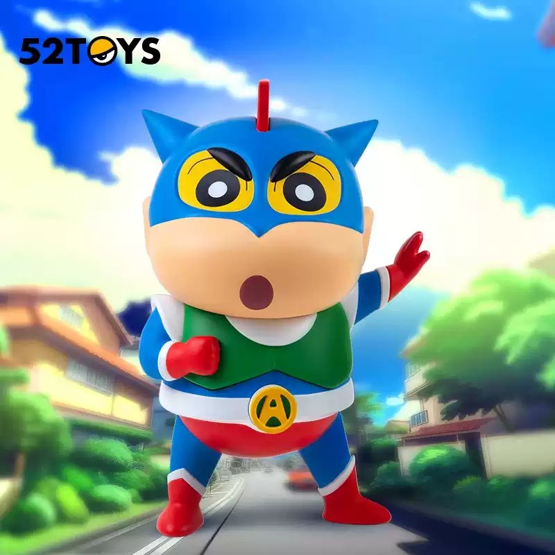 52TOYS Crayon Shin-chan Cos Action Kamen Limited Fashion Figure New In Stock