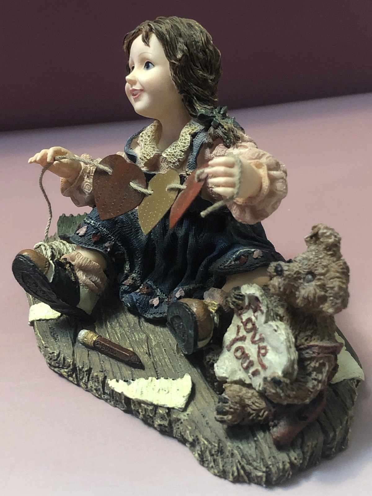Yesterdays Child PAPER HEARTS Susan Figurine Boyds Dollstone Collection 3556 Box