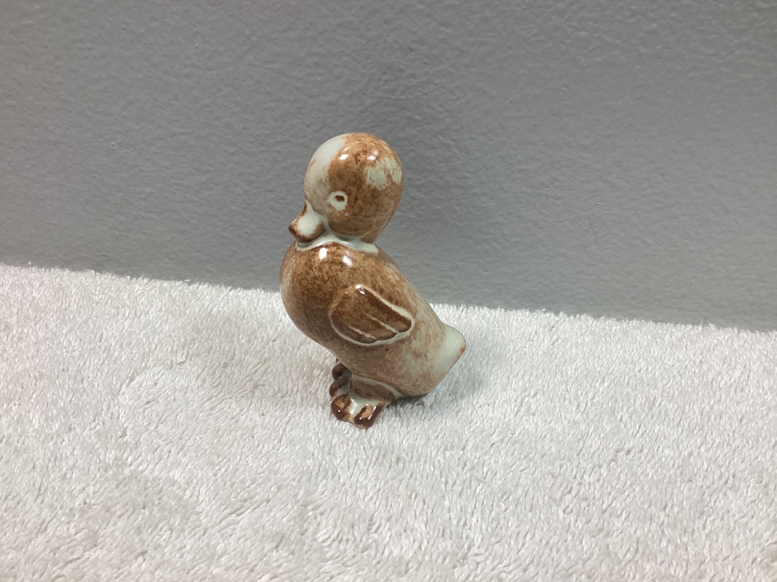 Nicodemus Ferro-Stone Ceramics Duck Figurine Figure Signed Ellen Jennings EJ