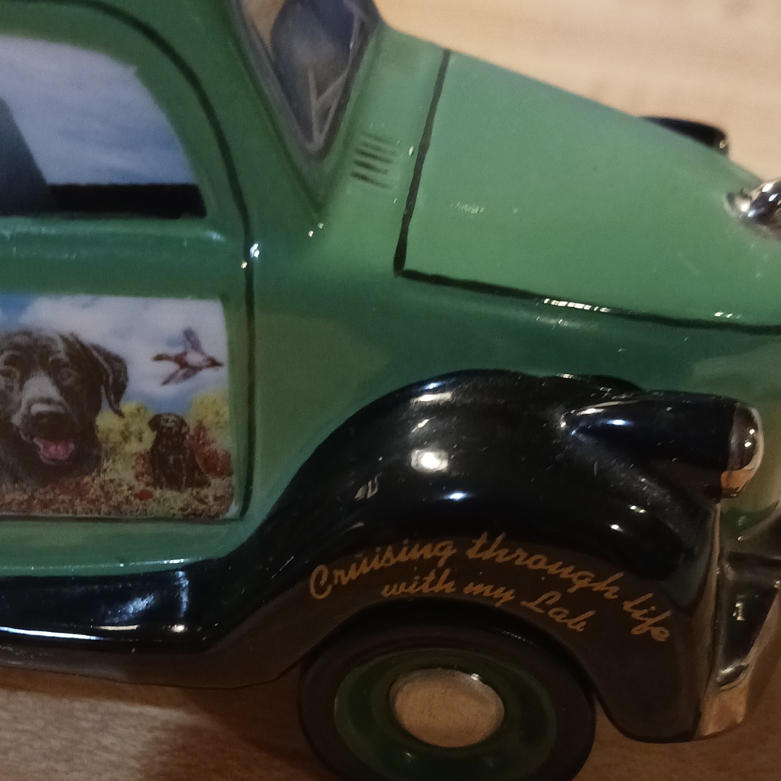 Ardleigh Elliott Millbox Lab Pickup Truck Figurine Green Music 2003 Anzalone