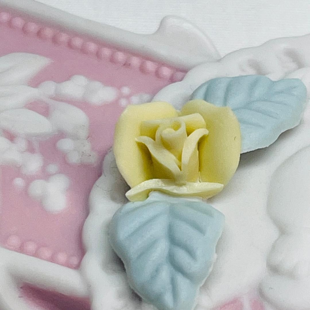 VTG NEW 1996 Pink Christening Day Cross Precious Moments .5″Wx4.5″ Lx7″ H *READ*