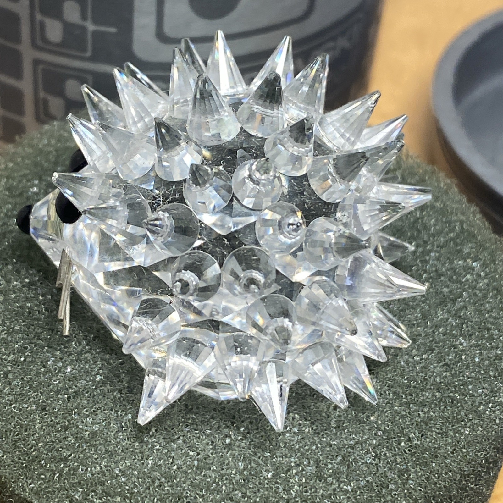 Swarovski Crystal Figurine Small HEDGEHOG Porcupine + Box