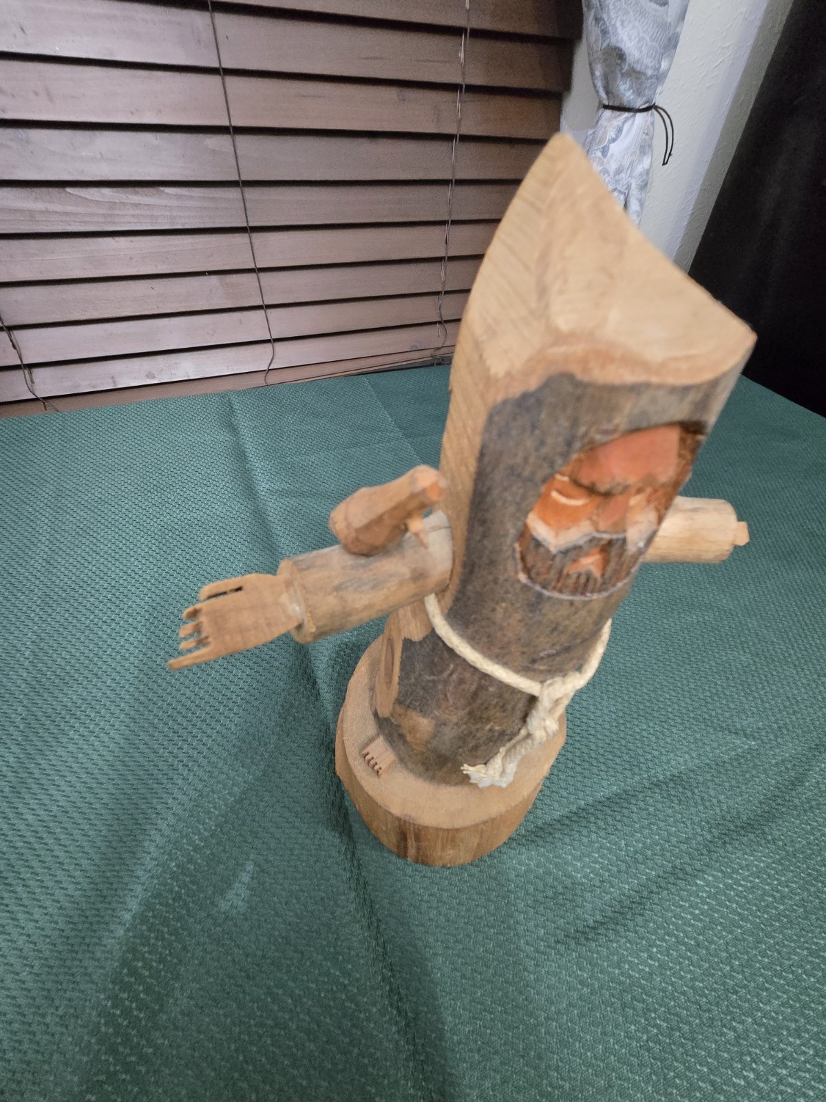 St. Francis Wood Sculpture Ben Ortega Signed Folk Art Hand Made
