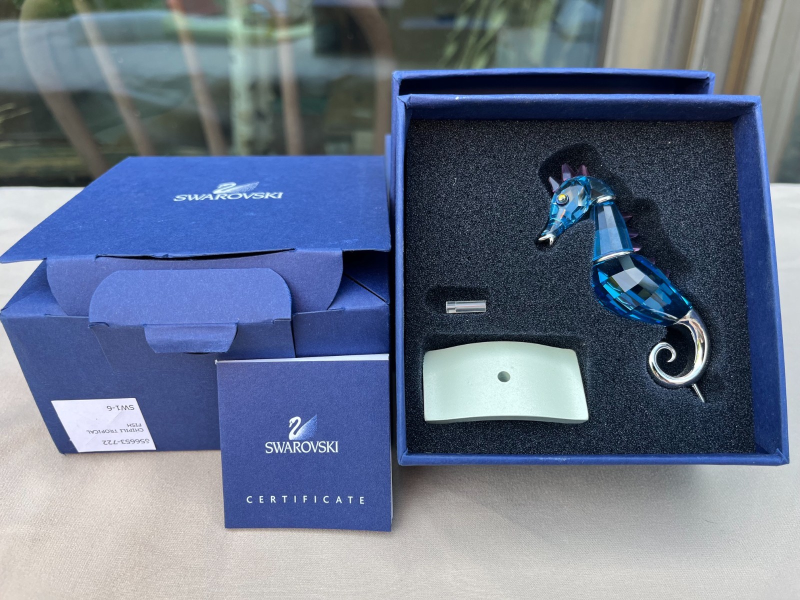 Swarovski Chipili Seahorse Aquamarine 656653 MIB