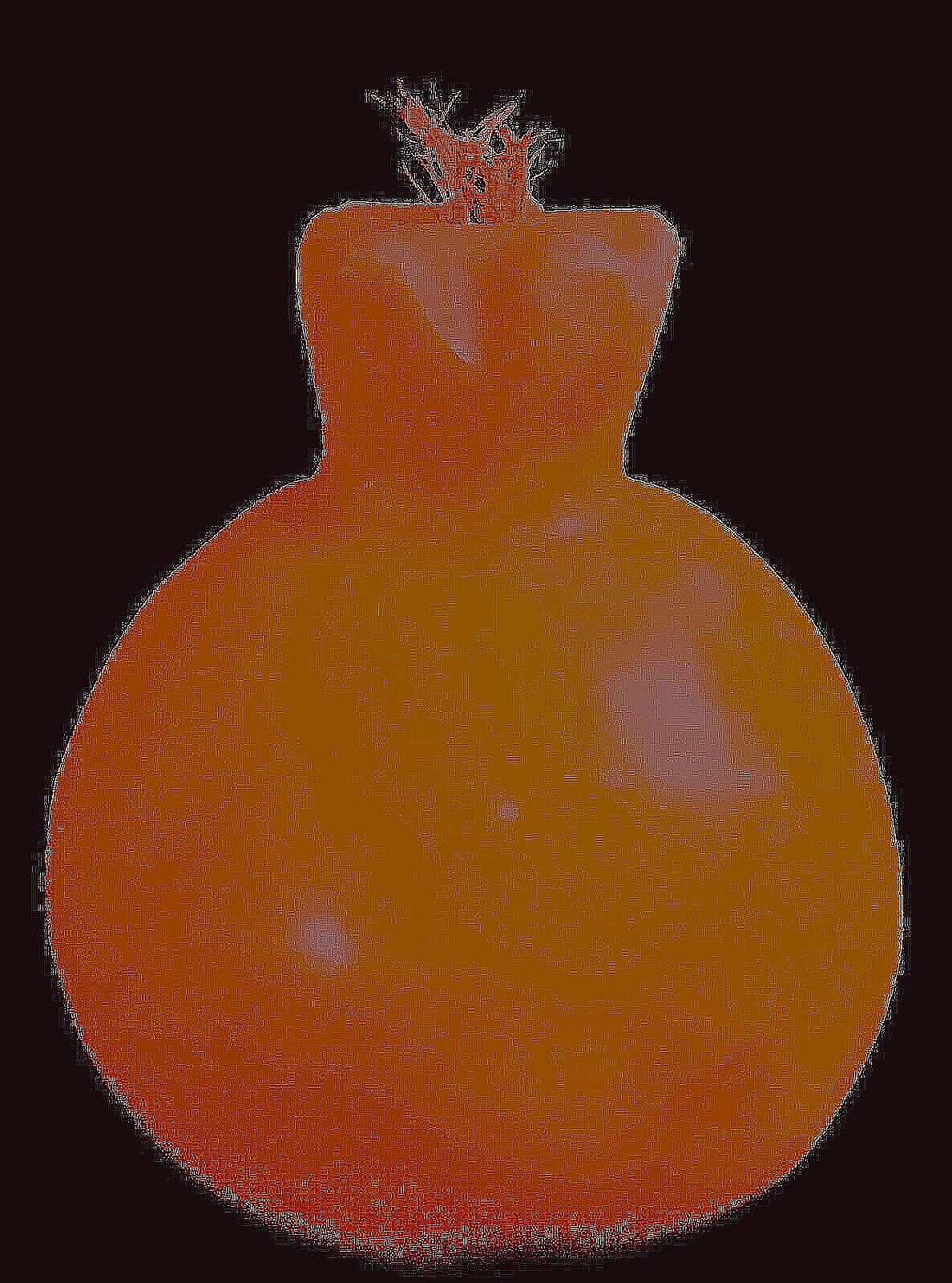 EUC Hand Carved Yellow & Rose Marble Pomegranate – 3.50″ Tall x 7.50″ Around