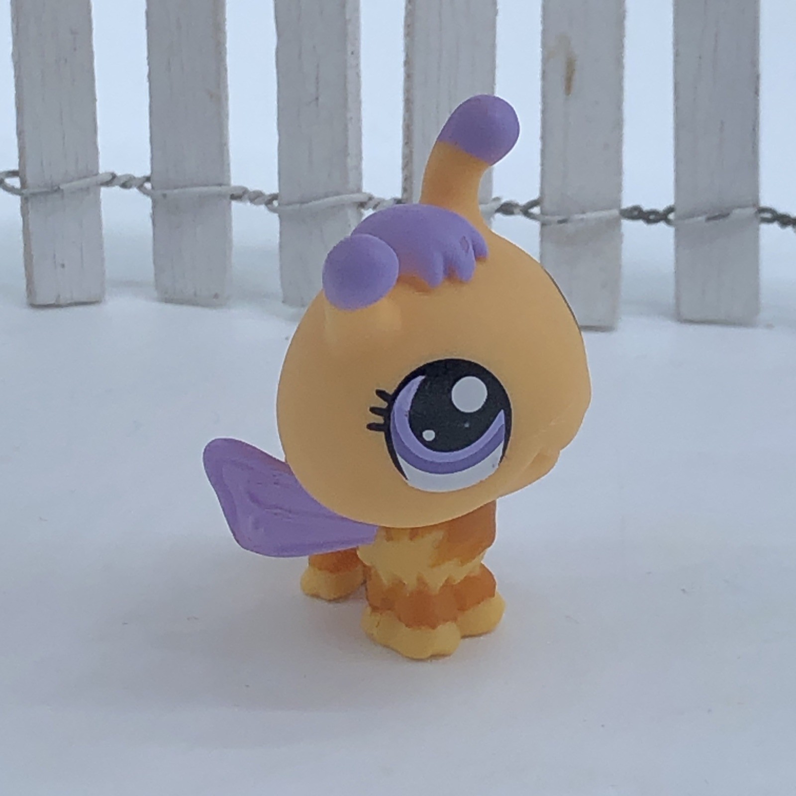 Littlest Pet Shop Yellow And Light Purple Bee #1307 Lps Pet