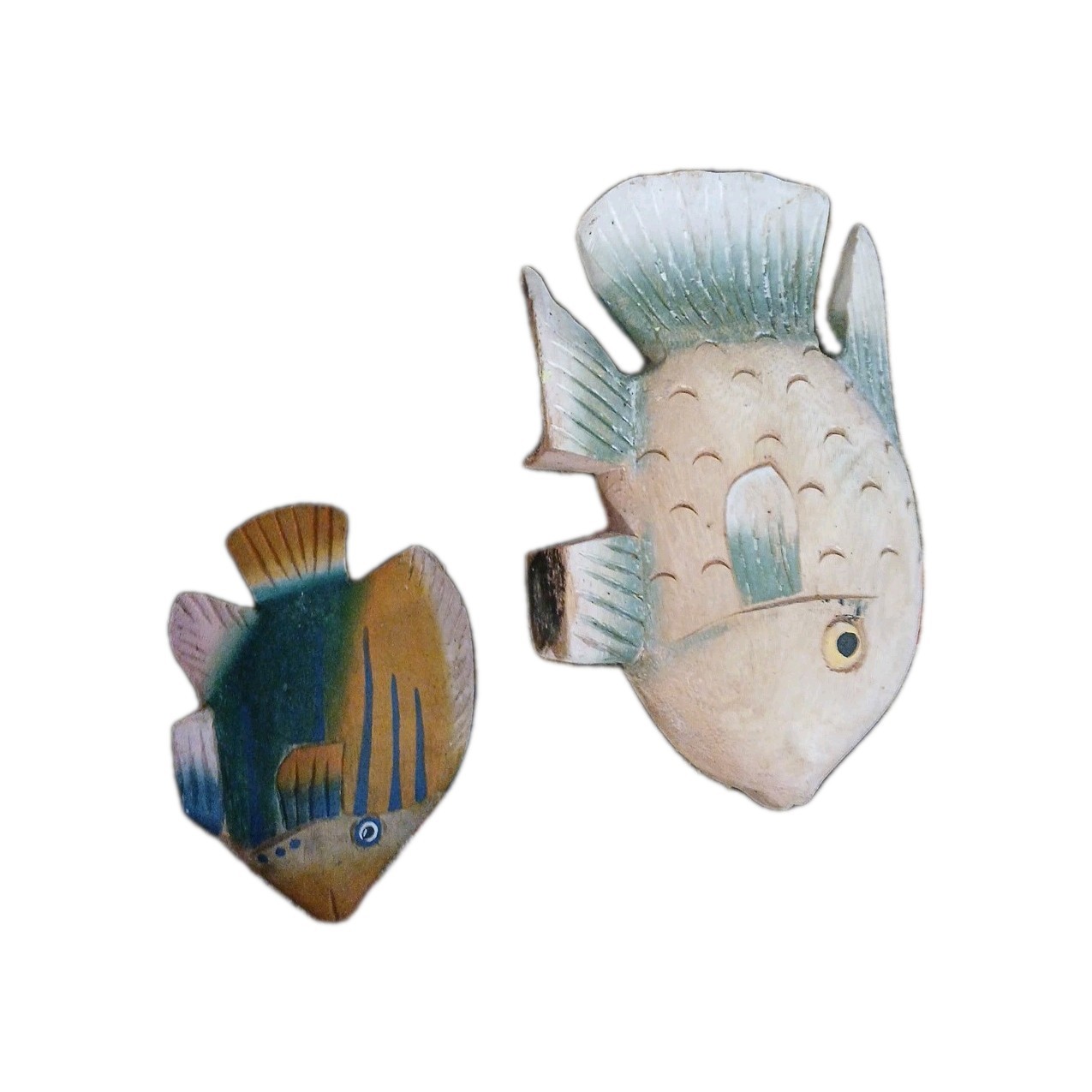 Wooden Carved Fish Shelf Sitters,bathroom Counter