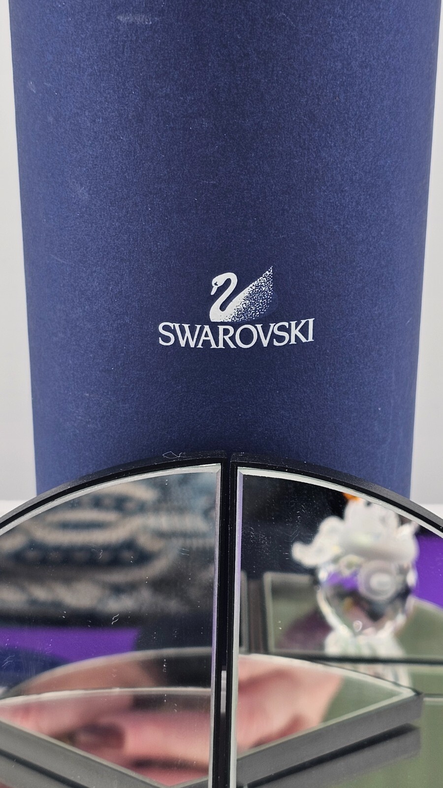 NEW~Swarovski Crystal~**SNOW WOMAN & PURSE**~Austria~BOX & COA~2 1/8″Tall~655376