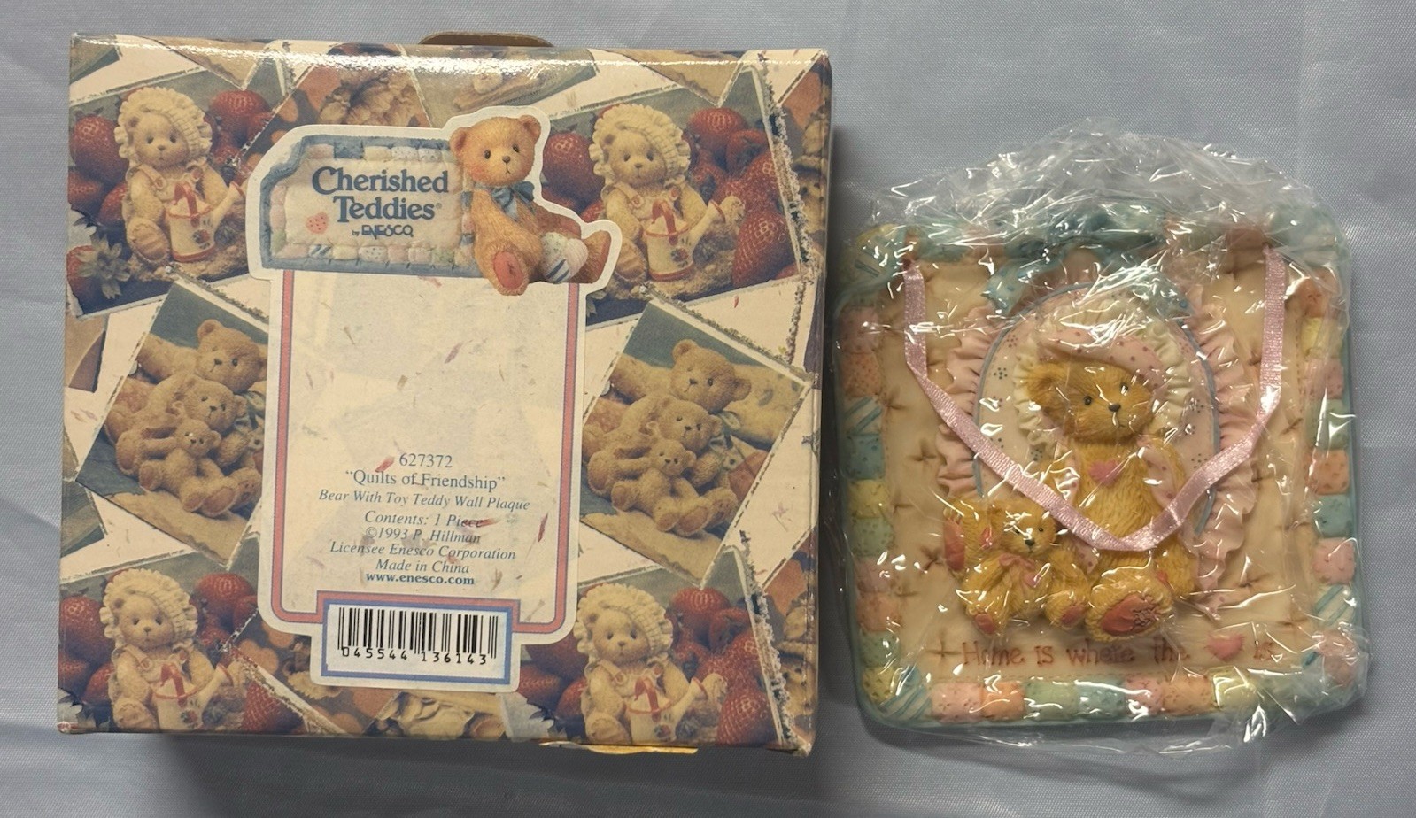 Cherished Teddies Wall Plaques New in Box – Lot Of 3 – #674052, #674060, #627372