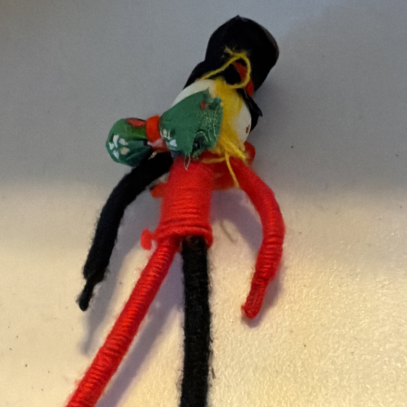 Vintage Unique Bendable Poseable Wire Craft Thread Clown Decor Figure Hobo