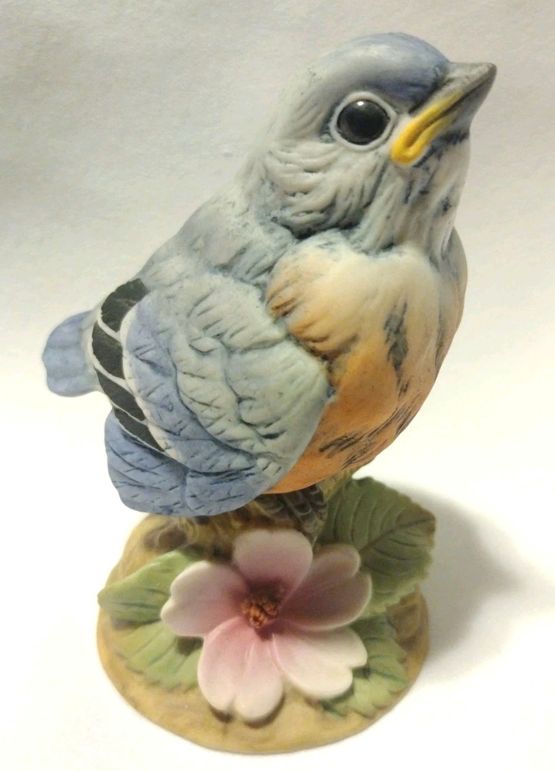 Vintage Blue Bird By Andrea By Sadek #6350 Porcelain Made In Japan B2