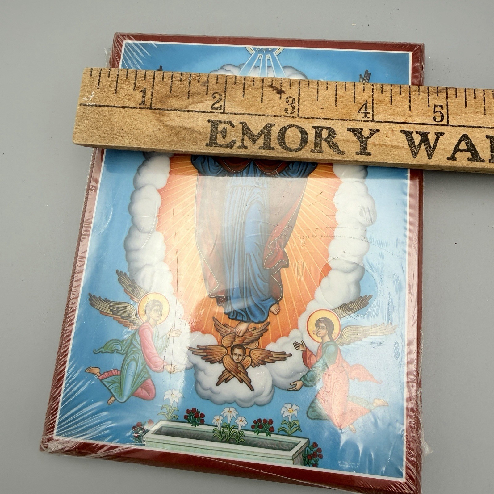 MONASTERY ICON “THE ASSUMPTION- WINDOWS INTO HEAVEN – EXCELLENT NEW 4×6”