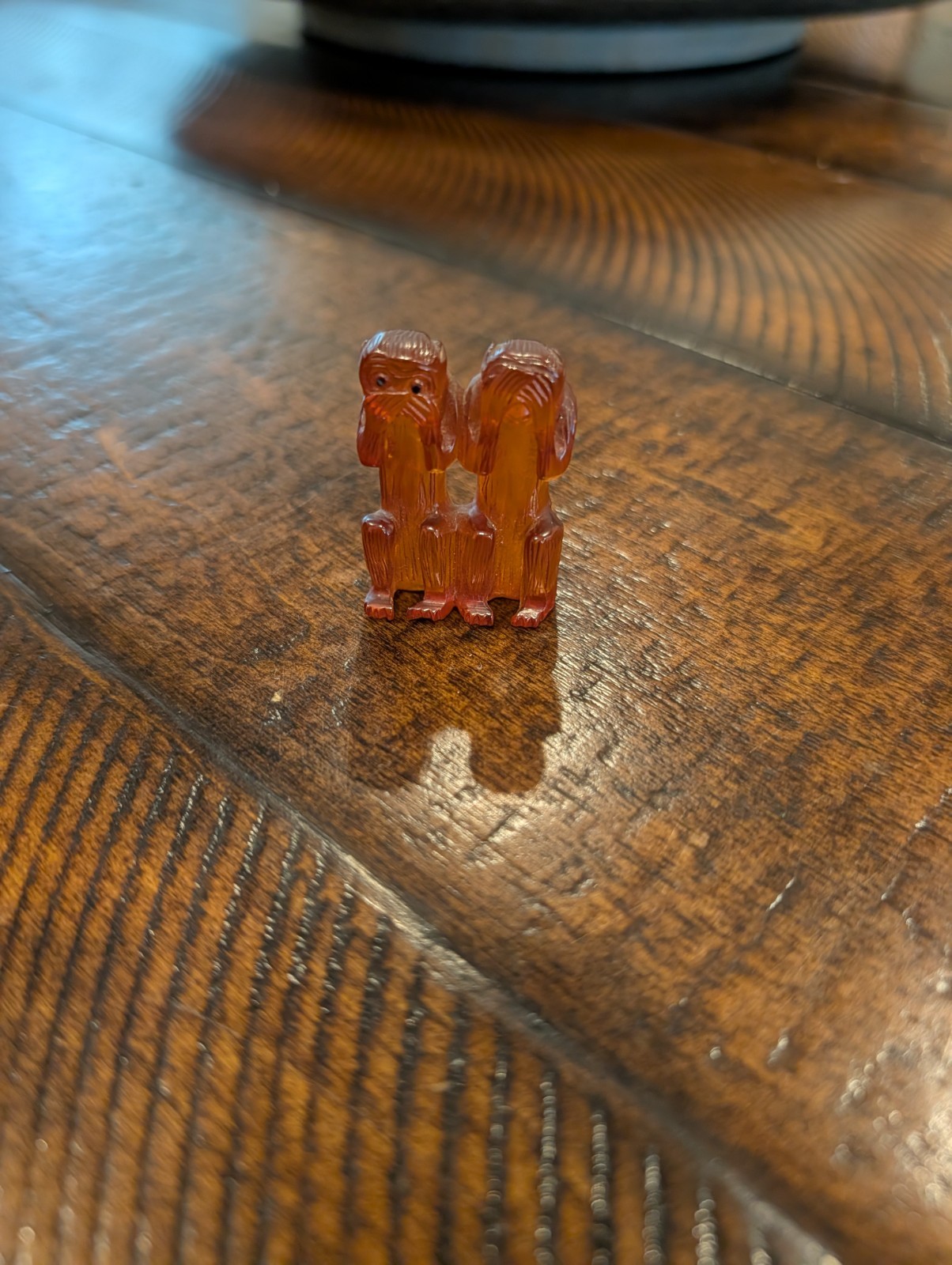 Vintage Resin Figurine Monkeys – Speak No Evil & See No Evil