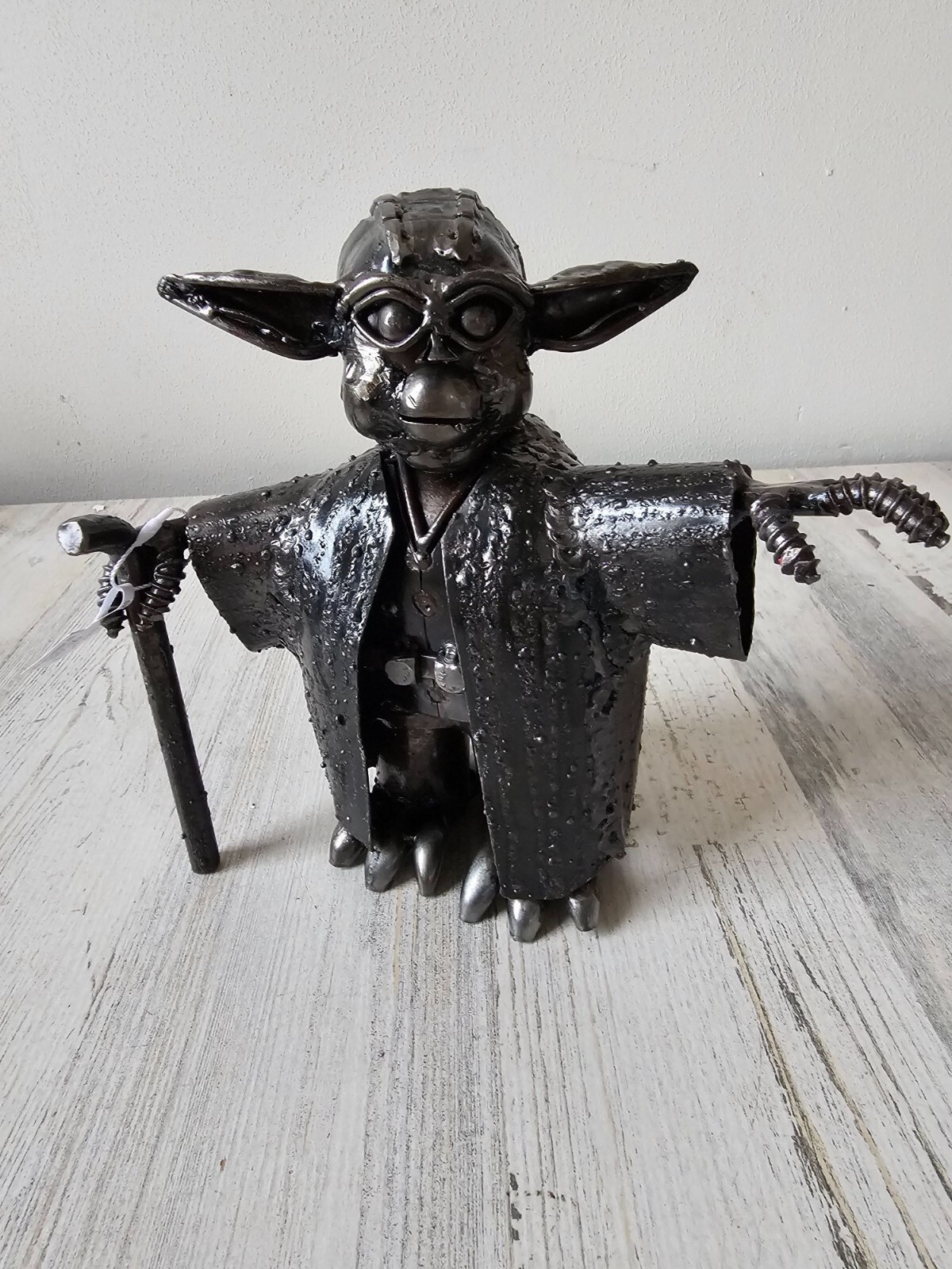 Kalifano Yoda Star wars metal art figurine large recycled unique statue