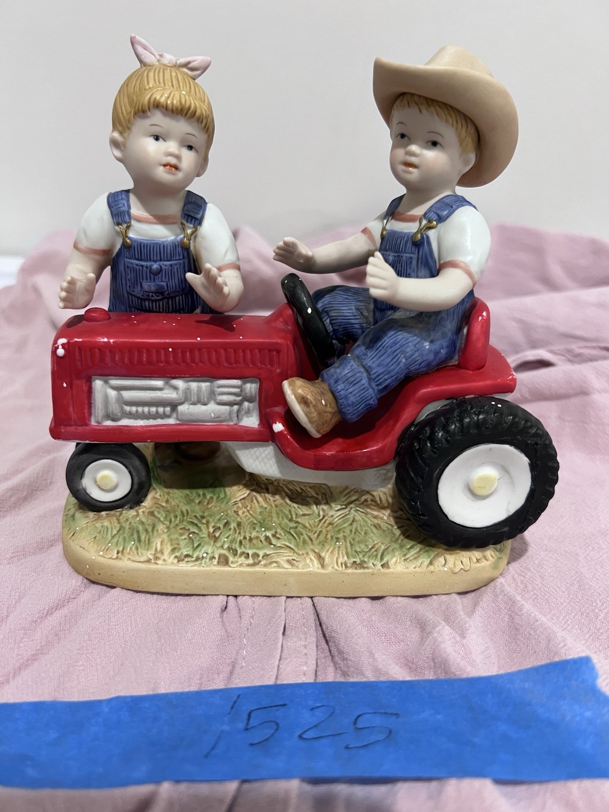 Denim Days 1525 Debbie & Danny Red Tractor Farming Excellent Vintage 1985