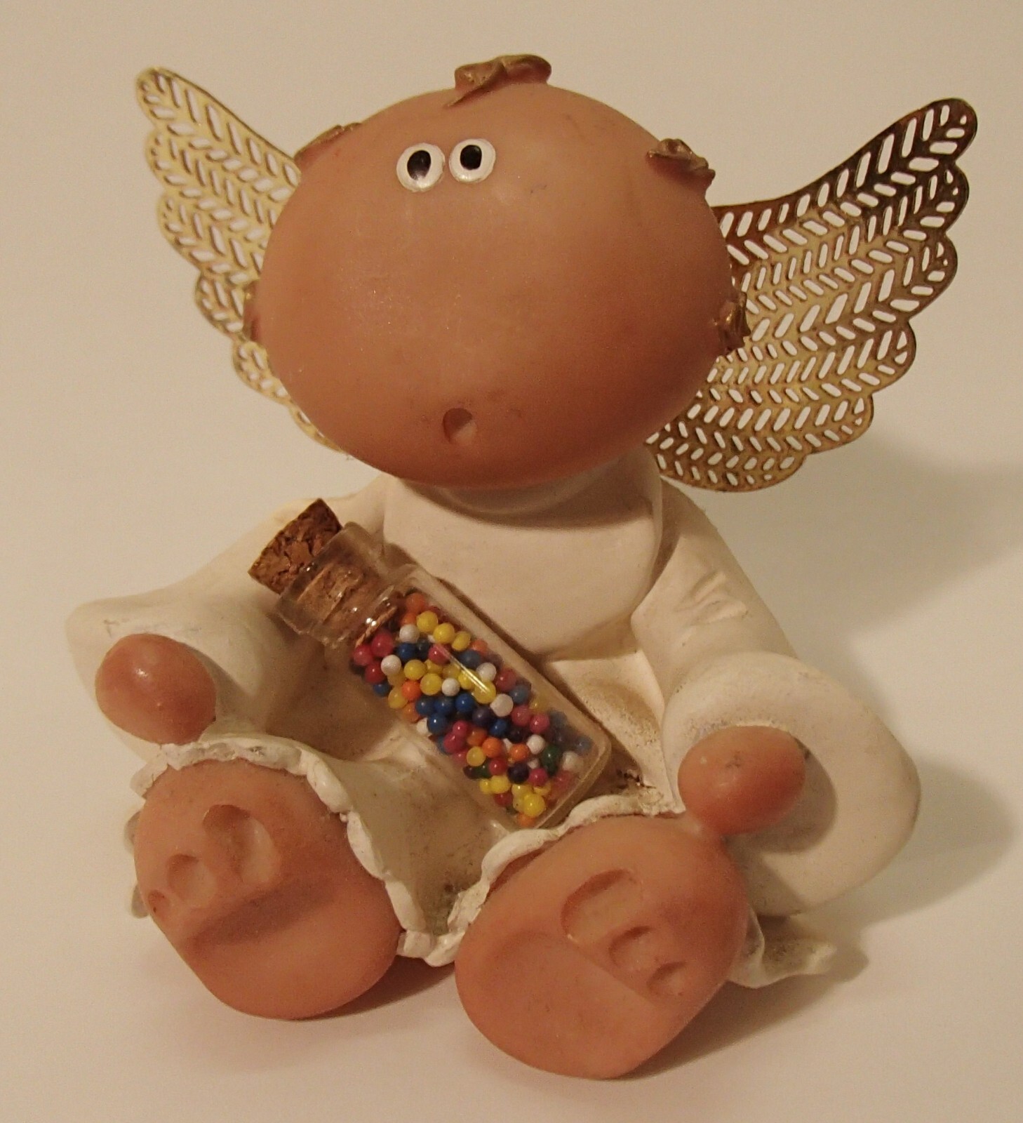 Vintage 2001 Kirk’s Critters Angel Cheeks Figurine Candy Gumball Jar
