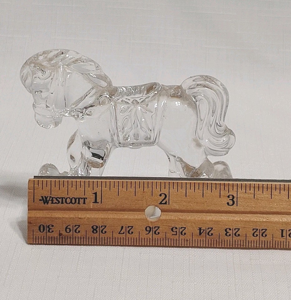 Lead Crystal Rocking Horse. Made In Germany By Princess House.