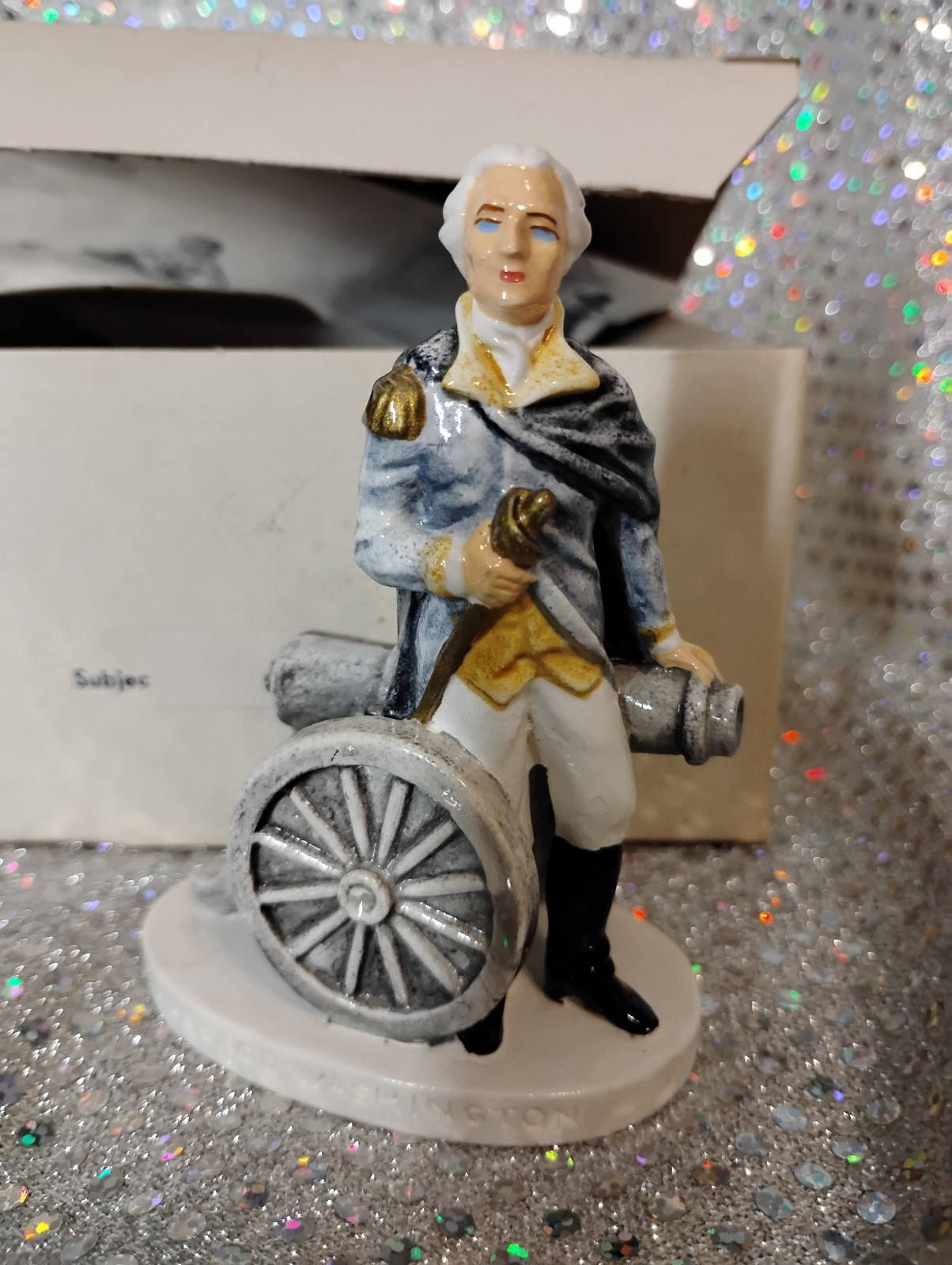 Patriotic For 250th Sebastian Miniatures George Washington Vintage Made In USA