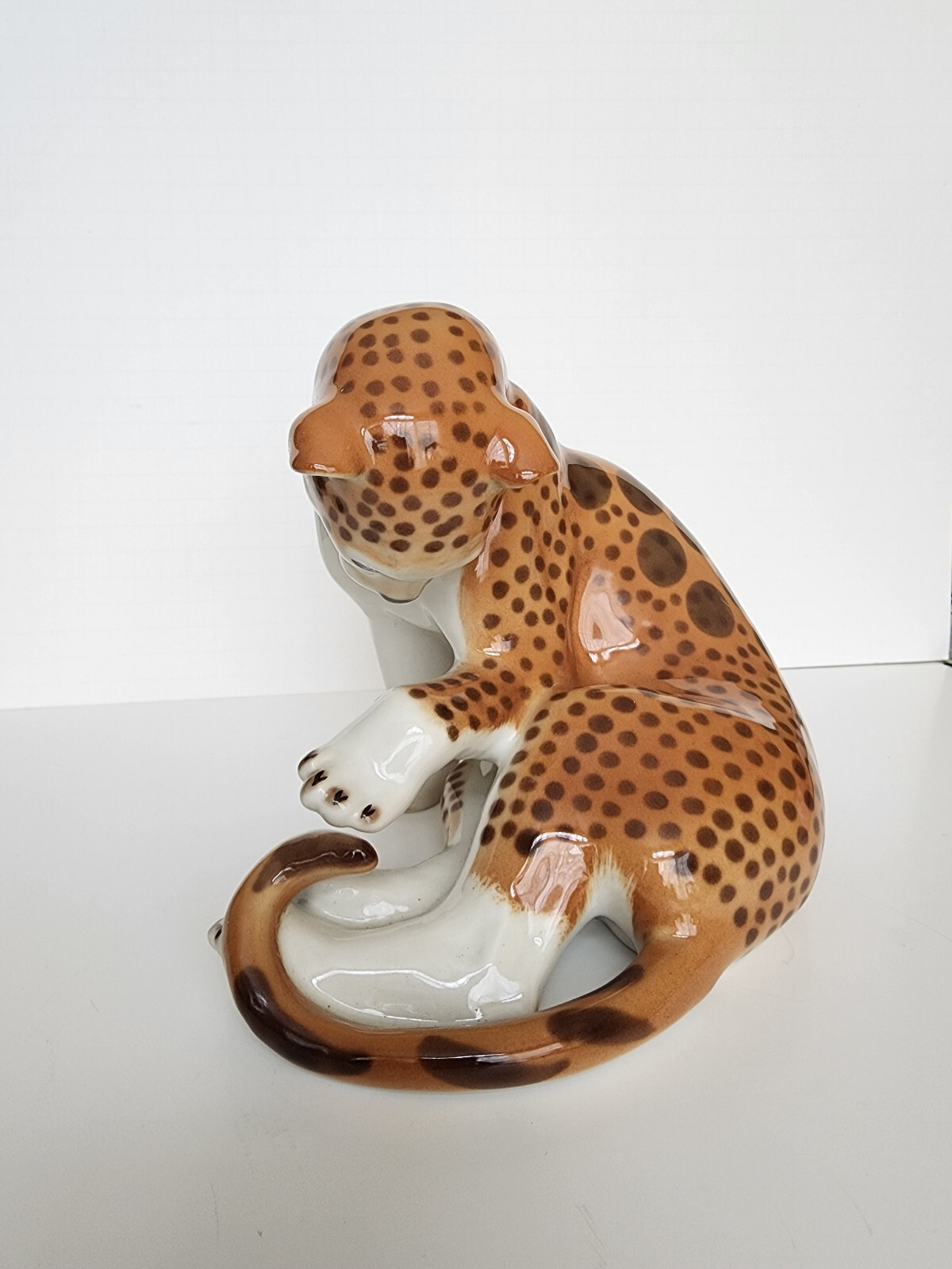 Lomonosov LARGE LEOPARD.Porcelain.Unique.Fantastic Condition