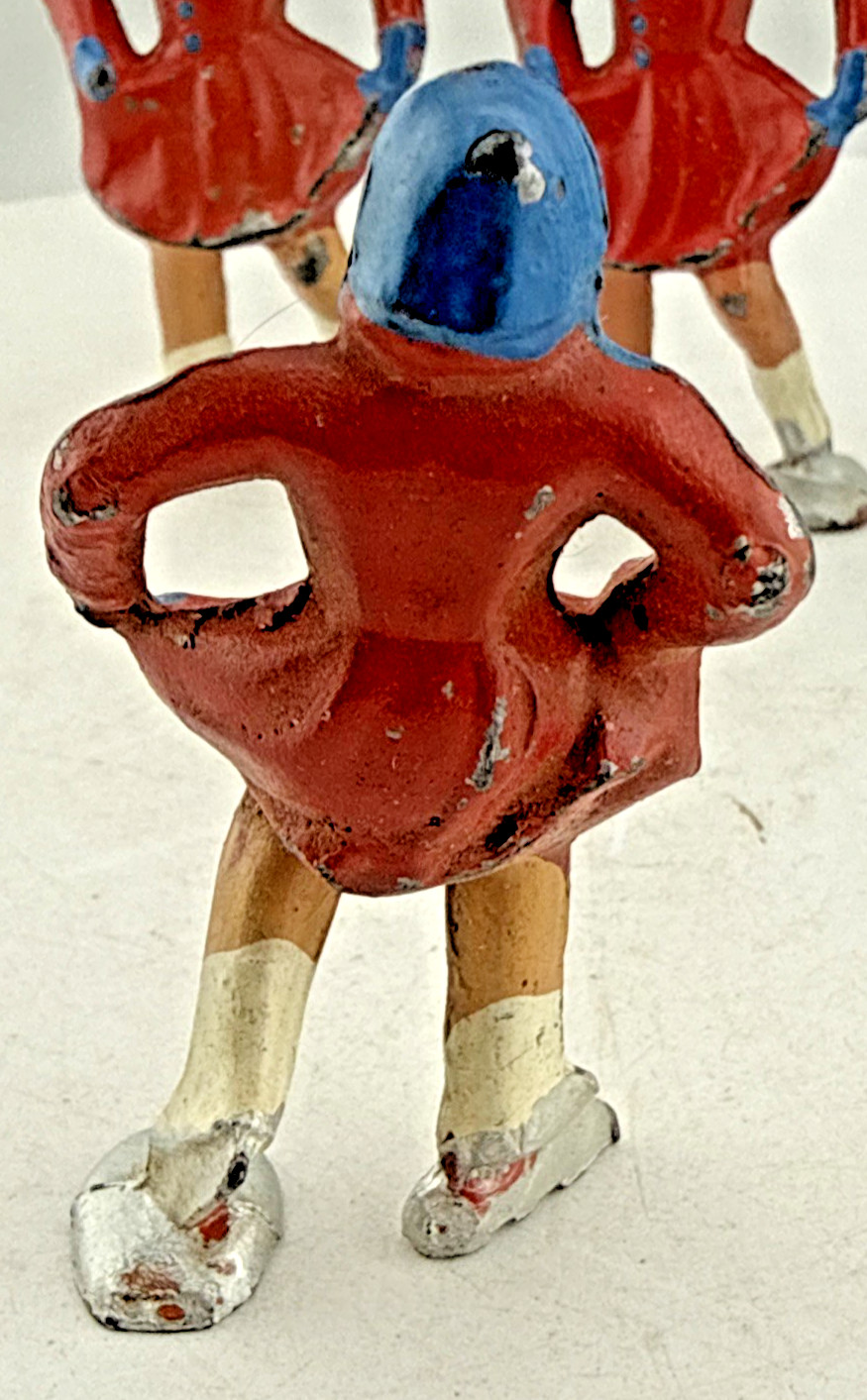 Vtg 7 Barclay Metal Skating Figures Little Girl Men Women Skater 2 3/4″ Tall