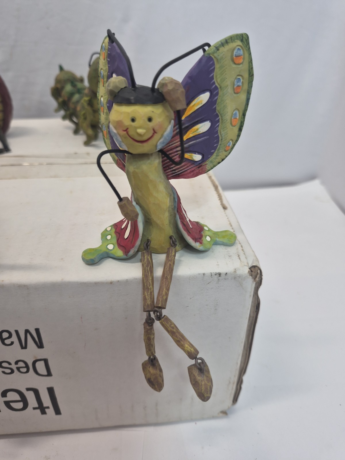 Anthropomorphic Bug People Shelf Sitters Cottage Decor Set Of 8 See Pictures