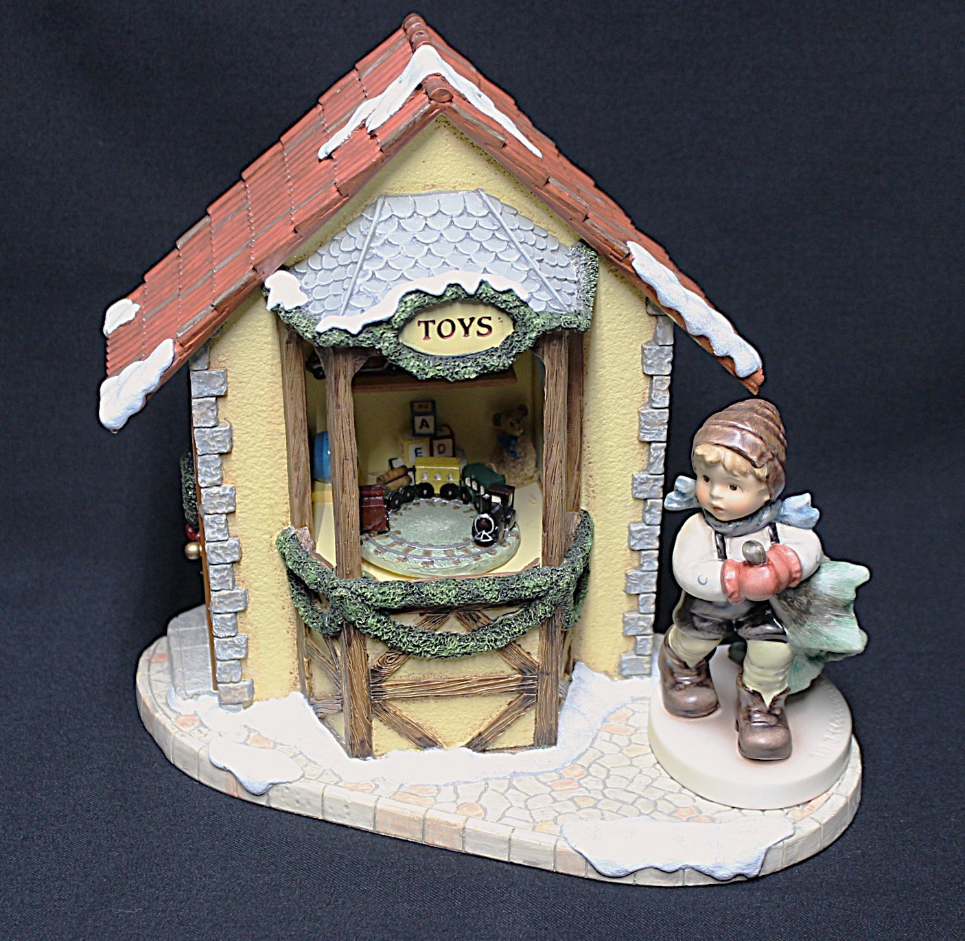 Hummel Holiday Dreaming Scape Music Lights, Motion, & Coming From Woods Figurine