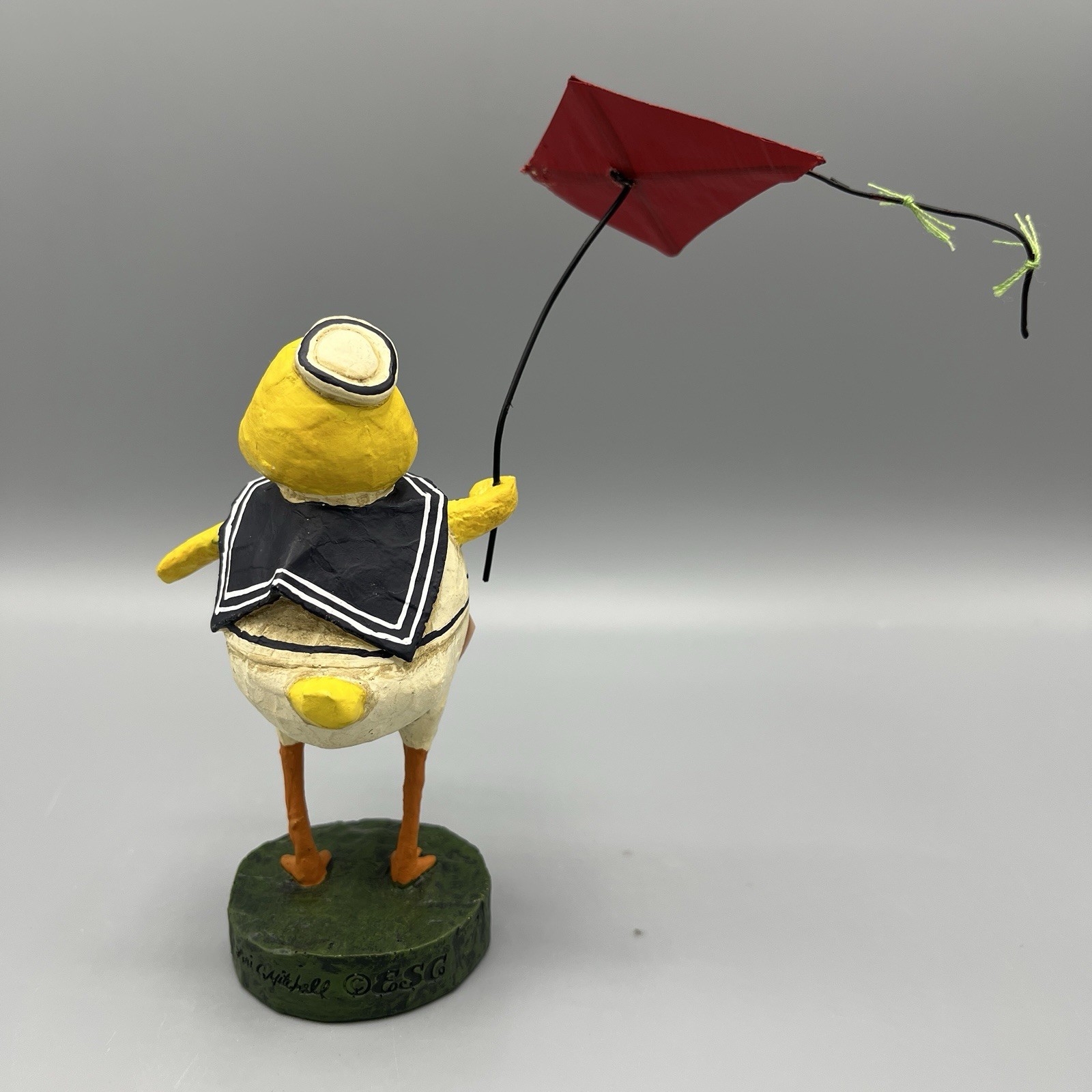 Lori Mitchell ESC Easter Penelopeep Sailor Duck Flying A Kite Figurine