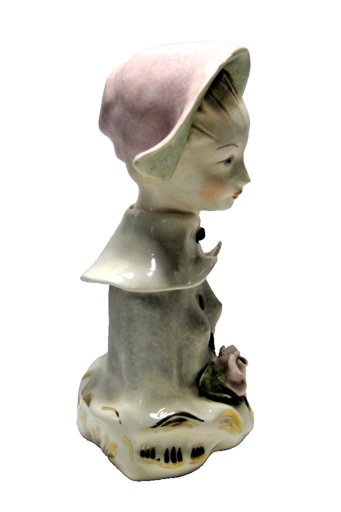 Vintage MCM 1940s Cordey Porcelain Art Bust 6 in Figurine #5016 Victorian Lady