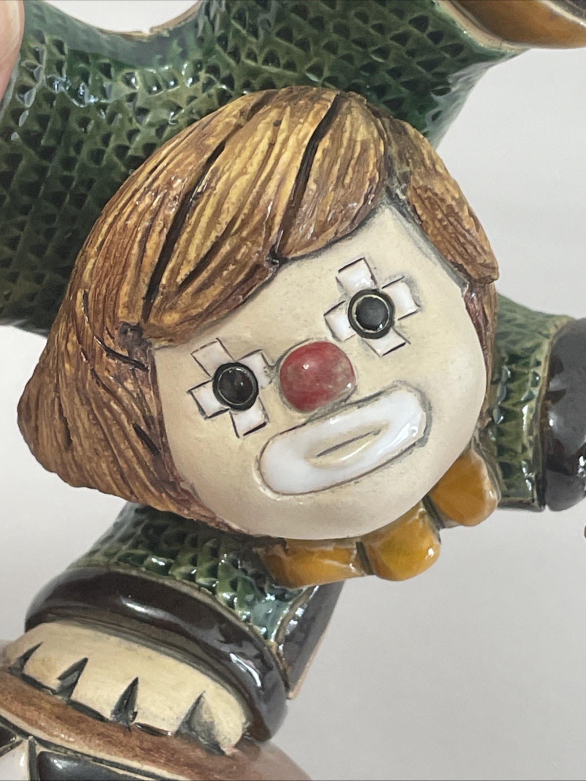 Artesania Rinconada Clown Acrobat Figurine 6” Tall