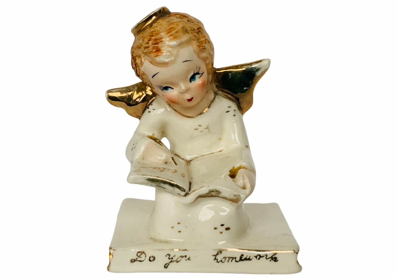Angel Figurine Sculpture Decor Gift vtg Yona Original 1956 I believe porcelain