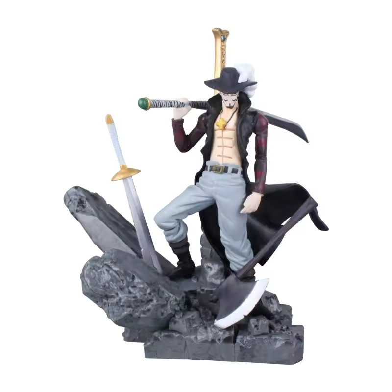 Dracule Mihawk Figure 14cm One Piece PVC Collectible Statue