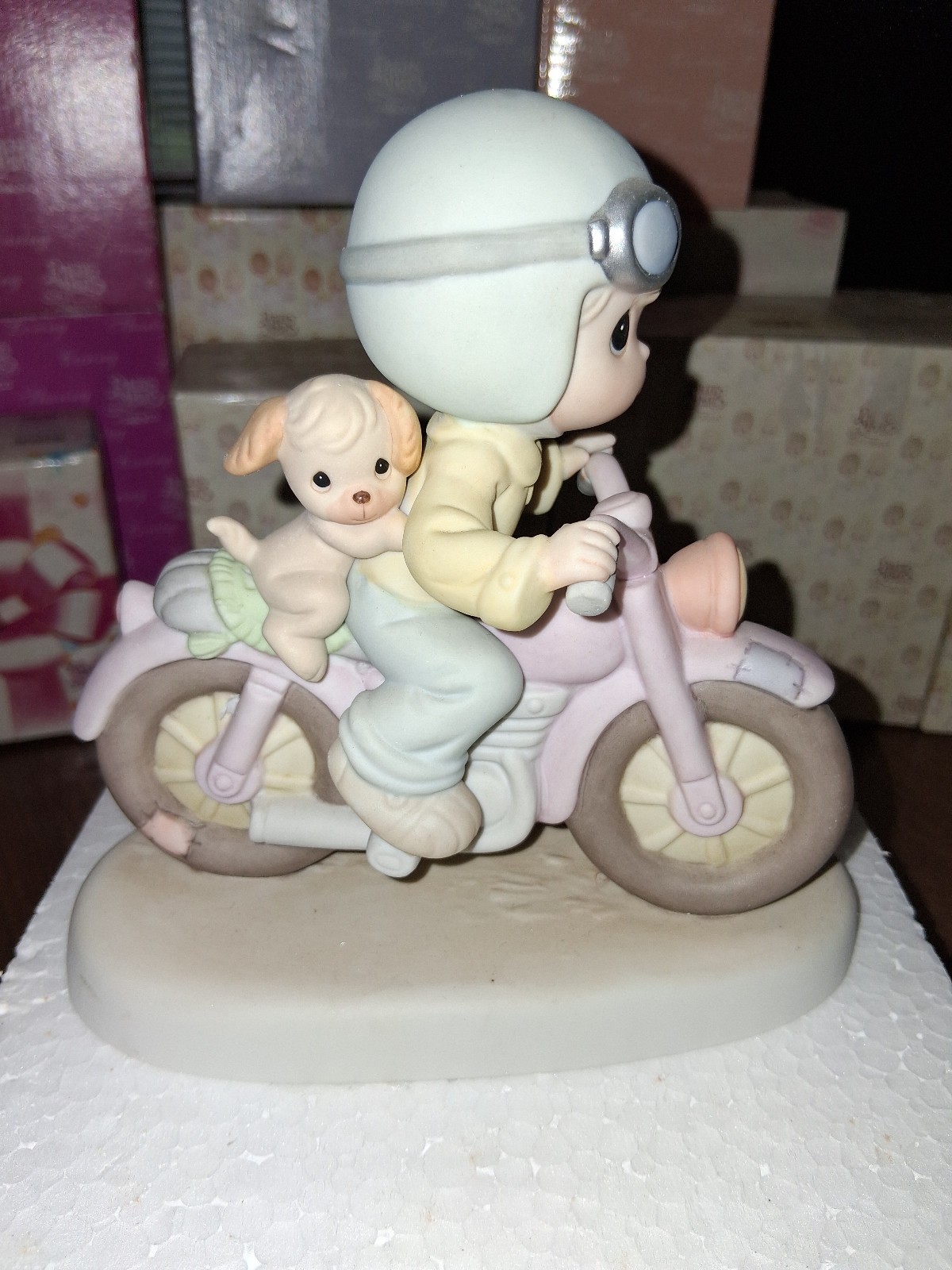 Precious Moments Our Friendship Goes A Long Way Figurine 531626 Motorcycle Box