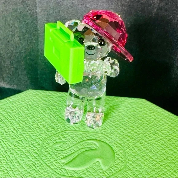 Swarovski Kris Bear 90’s Party Figurine | Retired 2023 Crystal Collectible NIB