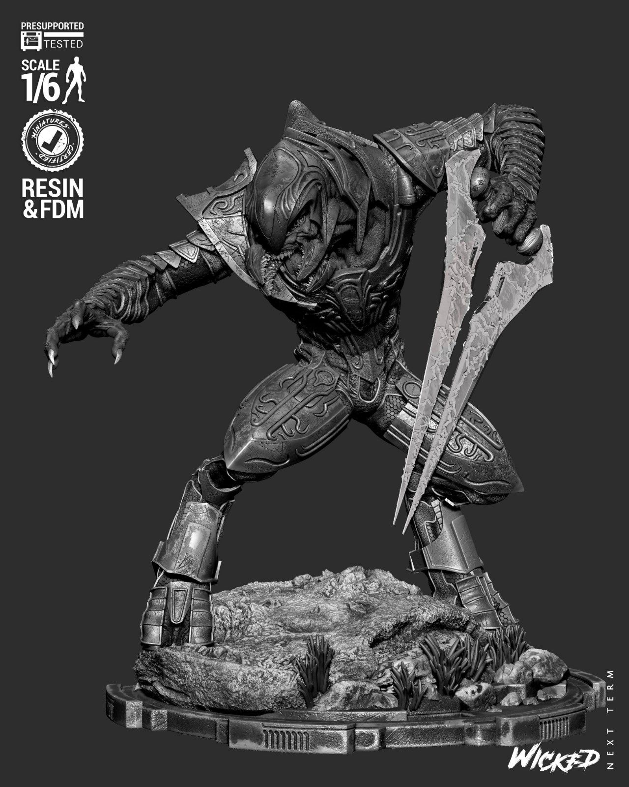 The Arbiter – Halo 1/6 Scale Figure Statue 3D Print Model Kit Unpainted