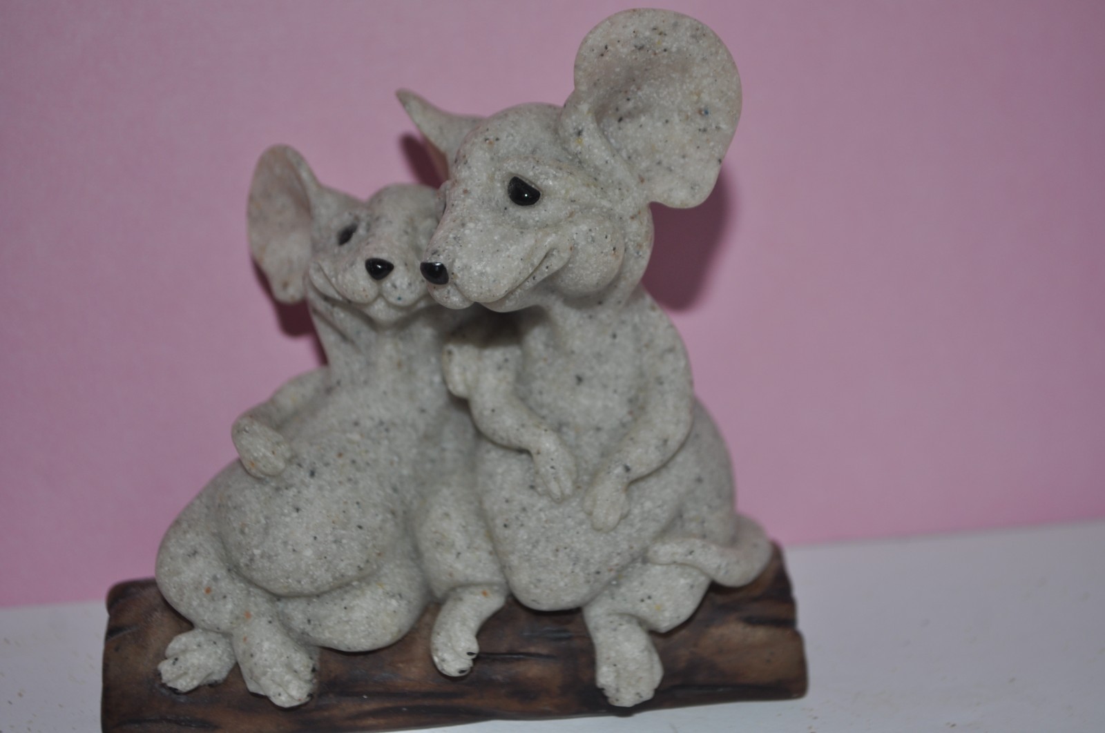 Quarry Critters Mice Marino & Moe on Apple Core Mocha & Mynah Second Nature
